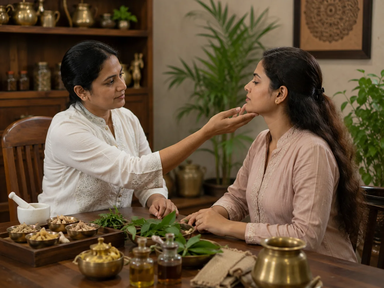 Skin, stress and wider concerns Ayurvedic care